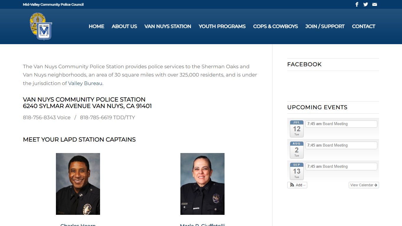 Van Nuys Station – Mid-Valley Community Police Council